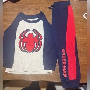 Marvel Spider-Man Waffle Knit Top - Navy and Red